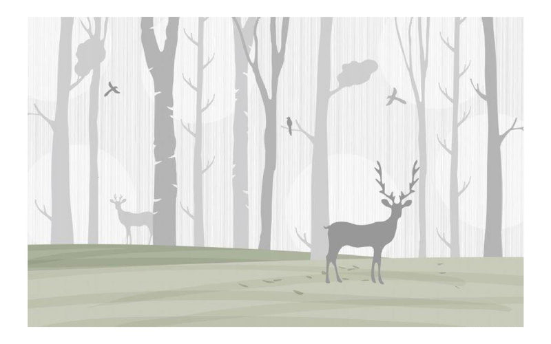 Deer In The Woods Wallpaper