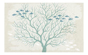 Modern Art Blue Tree Wallpaper