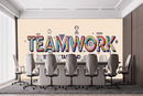 Multicolour Team Work Wallpaper