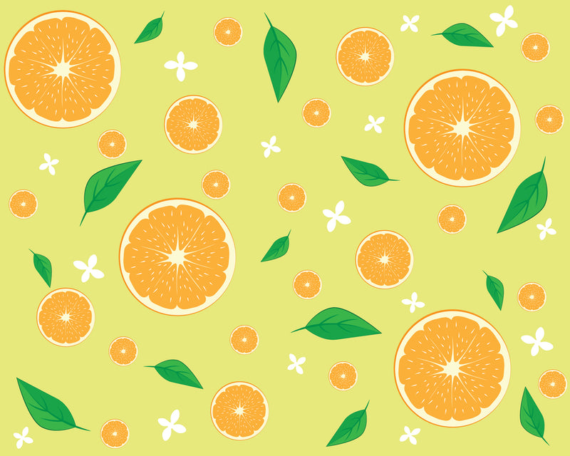 Oranges On Green Customize Wallpaper