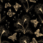Yellow Butterfly Dark Wallpaper