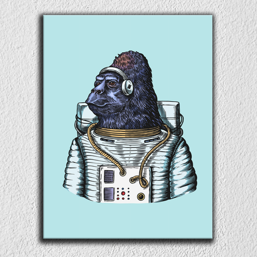 Gorilla Space Art