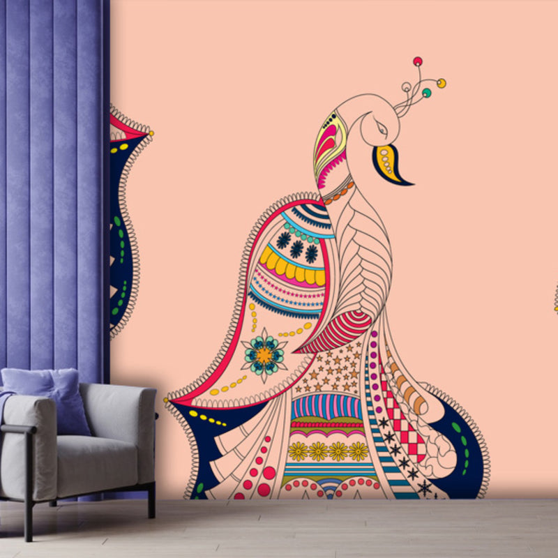Dancing Peacock Wallpaper