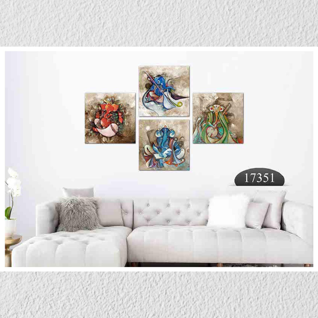 Lord Ganesha, Set Of 4