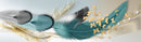Colourful Feathers Painting Self Adhesive Sticker For Table