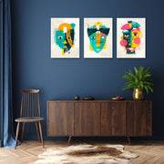 Acrylic Face Art, Set Of 3
