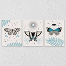 Butterfly Canvas Art, Set Of 3