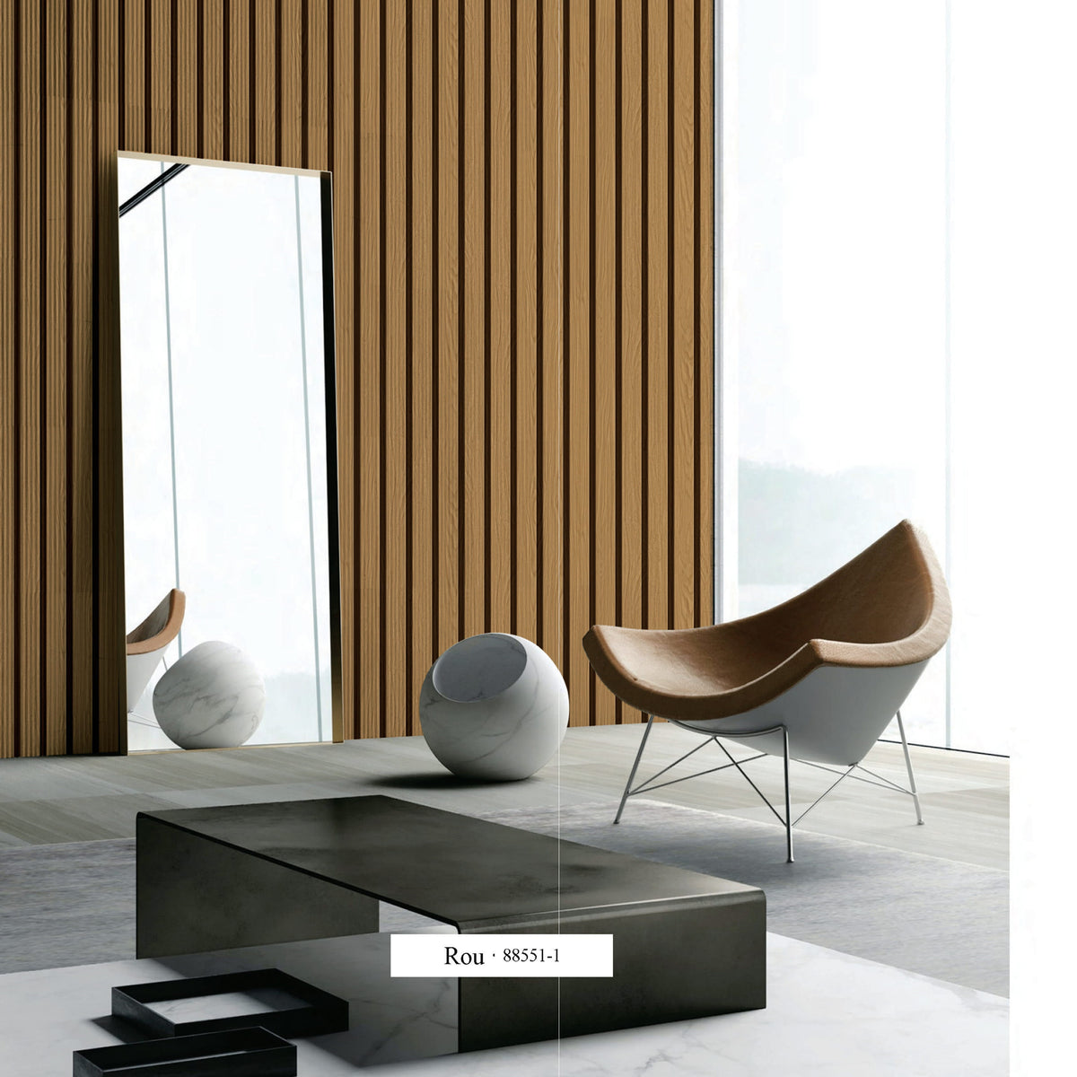Sequence Wooden Ply Wallpaper