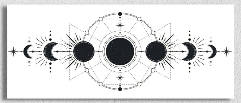 Black And White Moon Phases