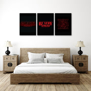 Stranger Things Wall Art, Set Of 3