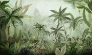 Coconut Trees Painting Self Adhesive Sticker For Wardrobe