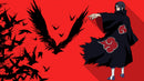 Red Black Anime Self Adhesive Sticker Poster