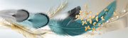 Golden Butterfly On Feather Self Adhesive Sticker For Table