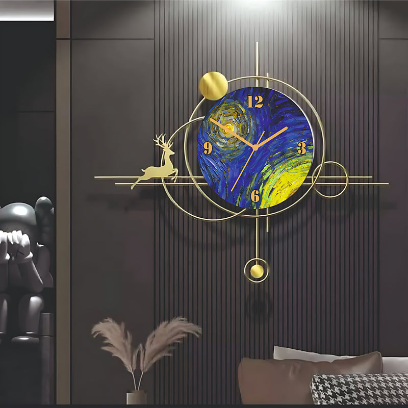 Abstrack Clock Abstract Painting Wall Clock – Myindianthings
