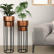Golden Planter Set Of 2 (88)