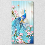 Blue Peacock Art