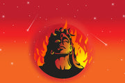 Adiyogi Painting Self Adhesive Sticker Poster