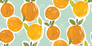 Oranges With Leafs Customize Wallpaper