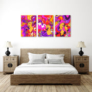 Psychedelic Wall Art, Set Of 3