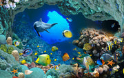 Underwater World Self Adhesive Sticker For Wardrobe