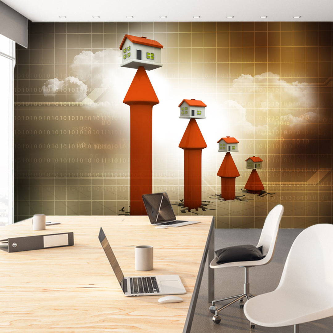 Real Estate Trend Brown Wallpaper