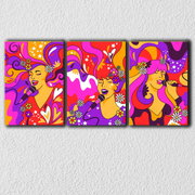 Psychedelic Wall Art, Set Of 3