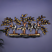 Golden Peacock Metal Art