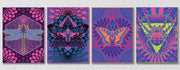 Psychedelic Wall Art, Set Of 4
