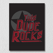 Red And Black Music Typography Wall Art