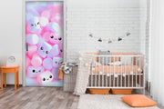 Cute Love Foam Anime Self Adhesive Sticker For Door