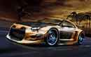 Super Car on Track Customised Wallpaper for wall
