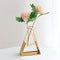 Glass Flower Vase With Metal Stand 2