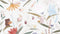 Animals Floral Kids Wallpaper