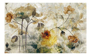 Wall Mural Gold Floral Wallpaper