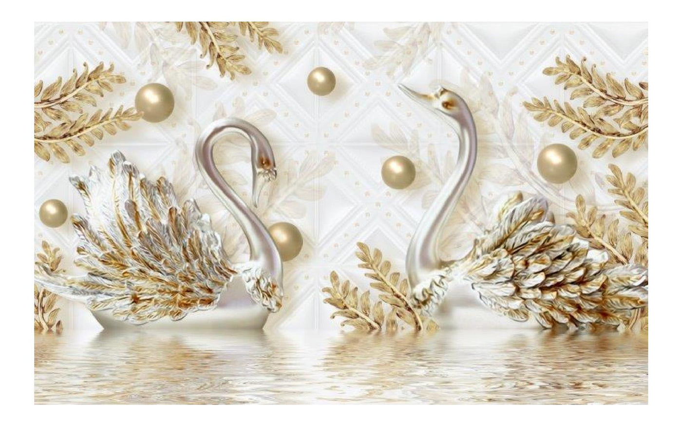 Golden Swan Wallpaper