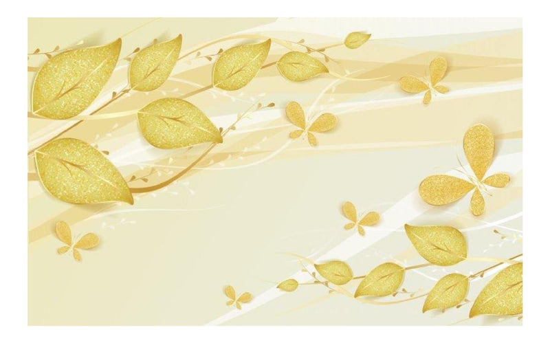 Golden Leaf Wallpaper