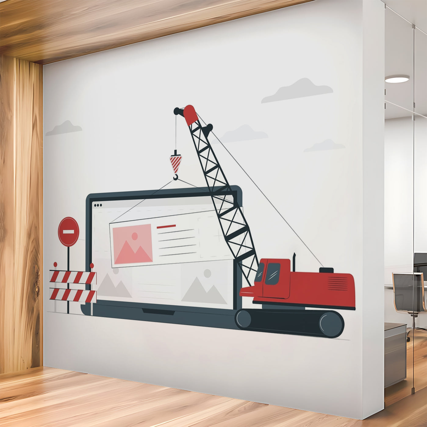 Large Crane Truck Wallpaper