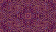Pink Shaded Indian Mandala Art Self Adhesive Sticker For Table