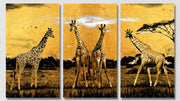 Giraffe Wall Art, Set Of 3