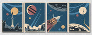 Space Wall Art, Set Of 4