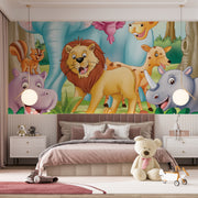 Forest jungle kids wallpaper