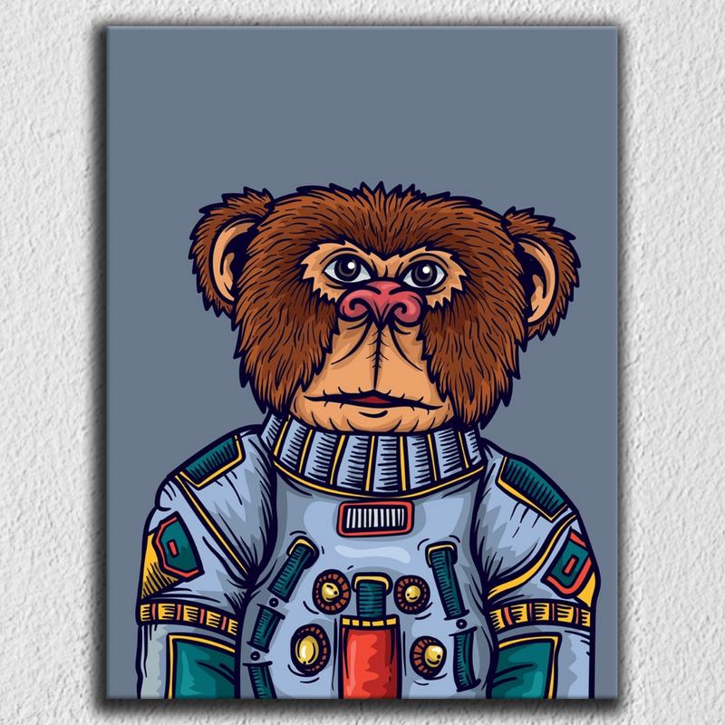 Monkey Ready For Space Art