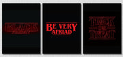 Stranger Things Wall Art, Set Of 3
