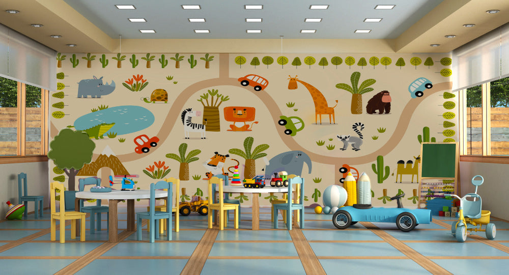 Cute Cars Animals Wallpaper