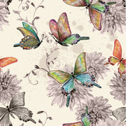 Grey Flower Wallpaper