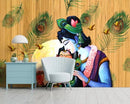 Beautiful Lord Krishna With Radha wallpaper for wall