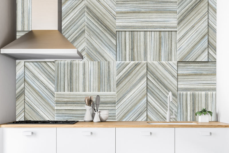 Beautiful Kitchen Tiles Pattern Customised Wallpaper