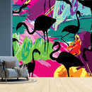 Black Flamingos Wallpaper