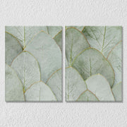 Green leaves Set of 2