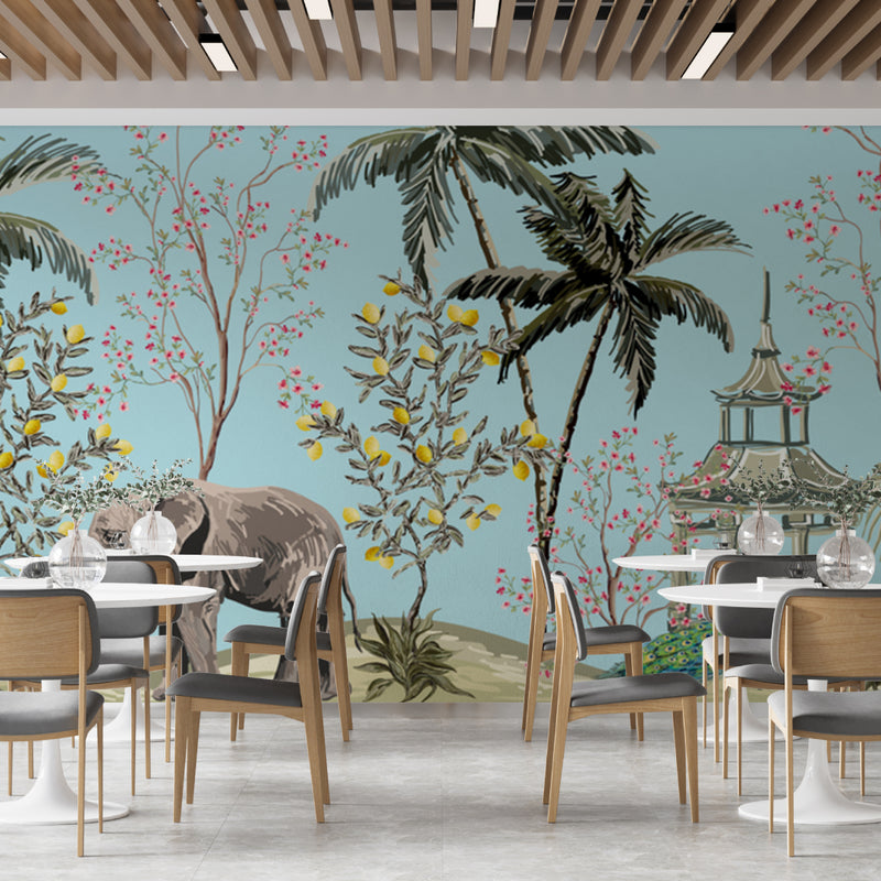 Wallpaper Design With Elephant